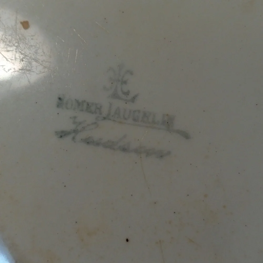 Vintage Homer Laughlin Hudson platter farmhouse shabby chic